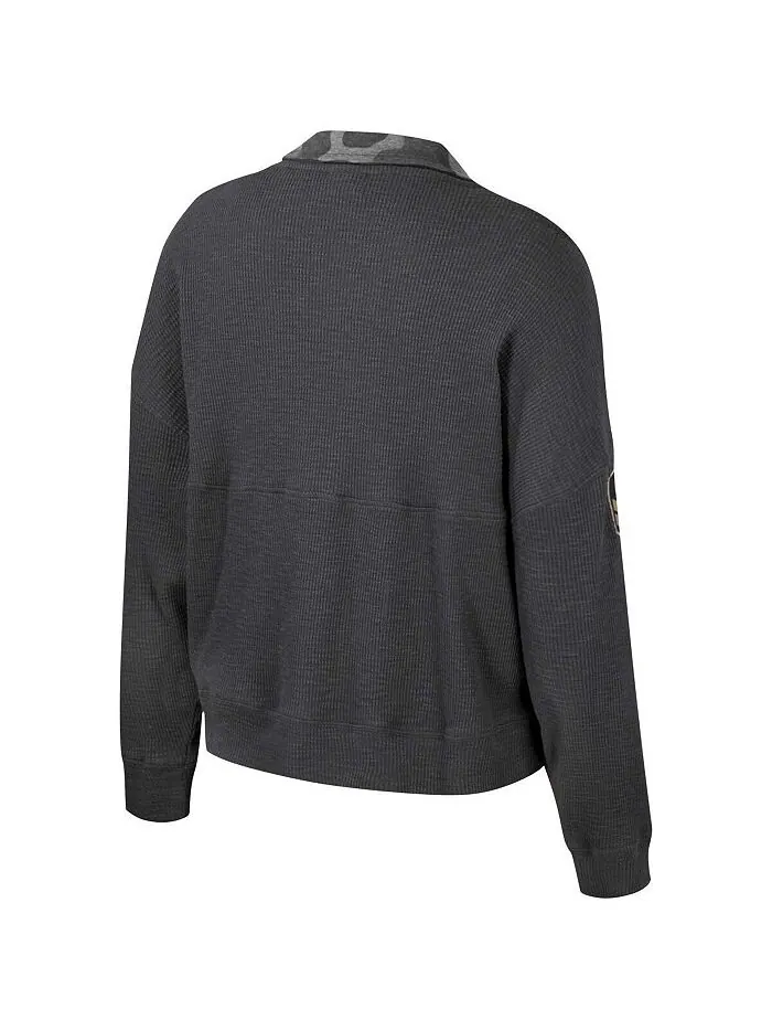 Женский термоугольный свитшот Heather Charcoal Michigan State Spartans OHT в стиле милитари с — изображение 2 из 3