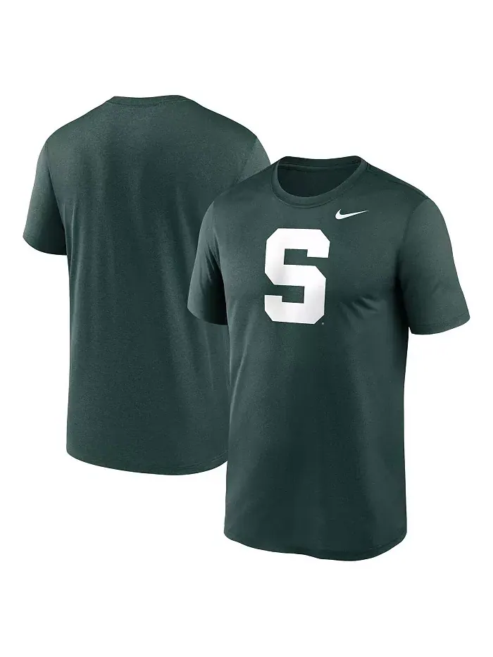 Мужская футболка Michigan State Spartans Primetime Legend Alternate Logo зеленого цвета Nike — изображение 1 из 3