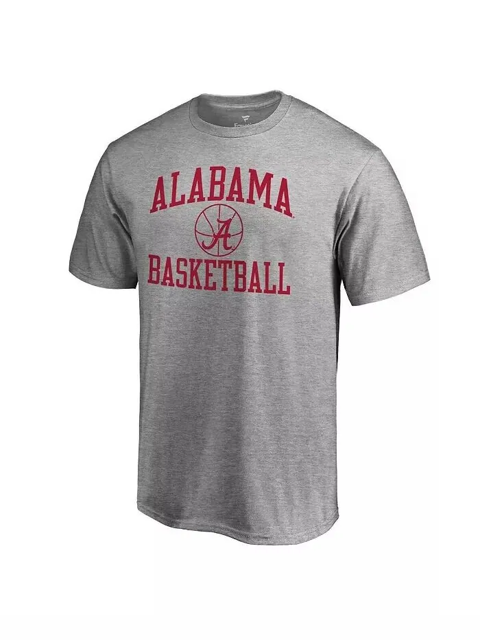 Мужская серая футболка с принтом Alabama Crimson Tide In Bounds Fanatics — изображение 1 из 2