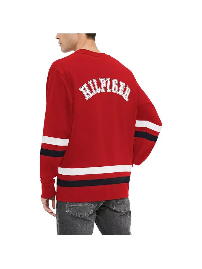 Мужская красная и черная футболка с длинным рукавом Atlanta Falcons Nolan Tommy Hilfiger — изображение 2 из 4