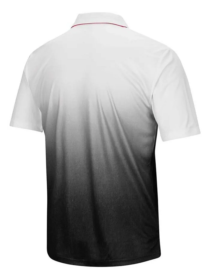 Мужская рубашка-поло с логотипом Heather Grey Wisconsin Badgers Magic Team Colosseum — изображение 2 из 4, серый