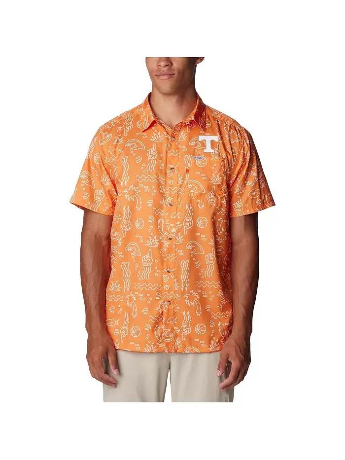 Мужская рубашка на пуговицах Tennessee Orange Tennessee Volunteers Super Slack Tide Omni-Wick — изображение 1 из 2