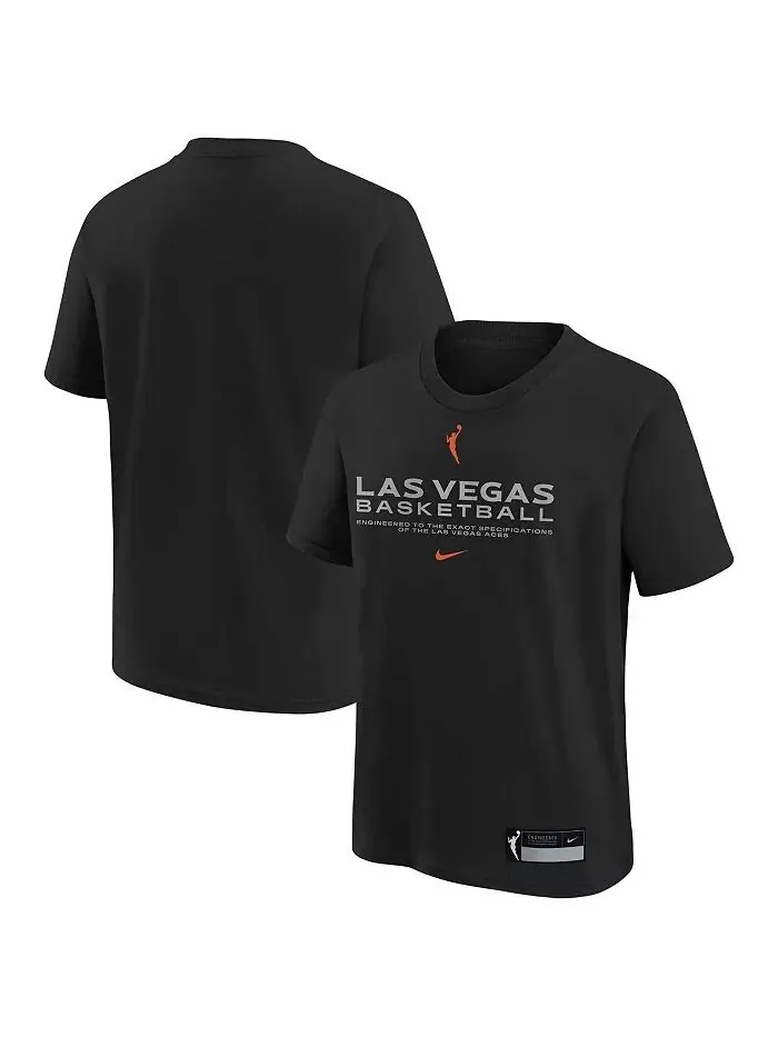 Футболка для выступлений легенды Las Vegas Aces Black для больших мальчиков и девочек Nike — изображение 1 из 3