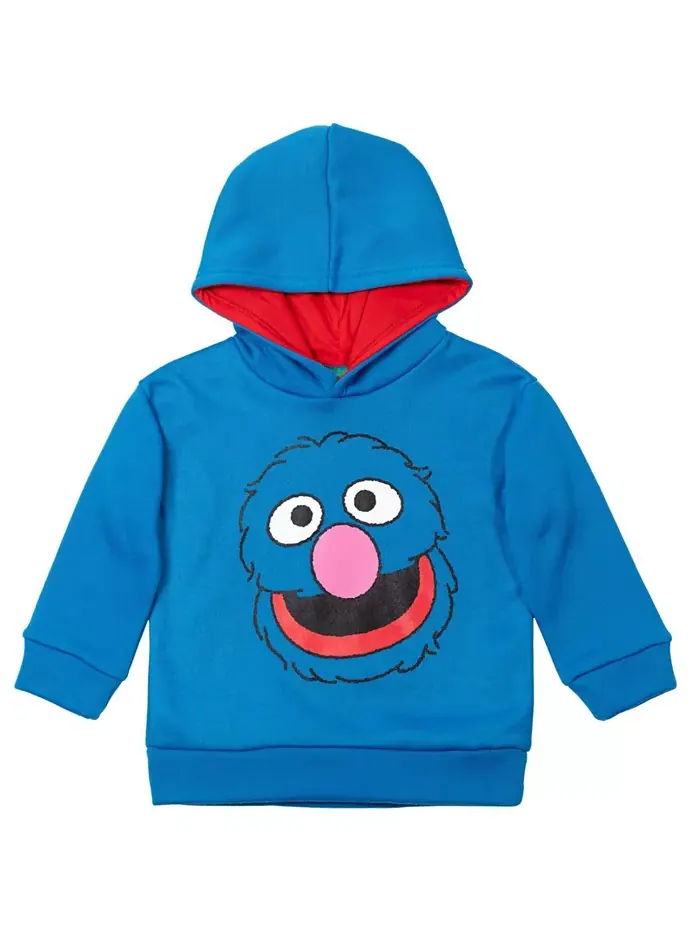 Детский флисовый худи с капюшоном для мальчиков Sesame Street — изображение 1 из 5