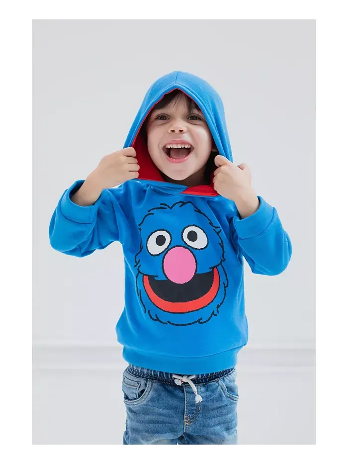 Детский флисовый худи с капюшоном для мальчиков Sesame Street — изображение 5 из 5