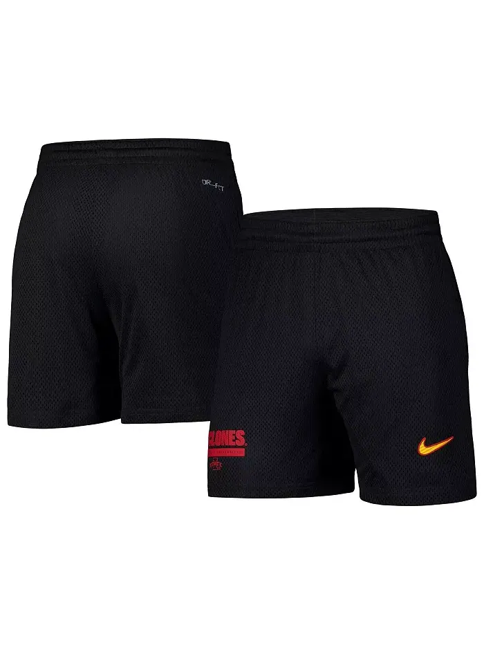Мужские черные шорты Iowa State Cyclones 2024 Sideline Mesh Nike — изображение 1 из 3