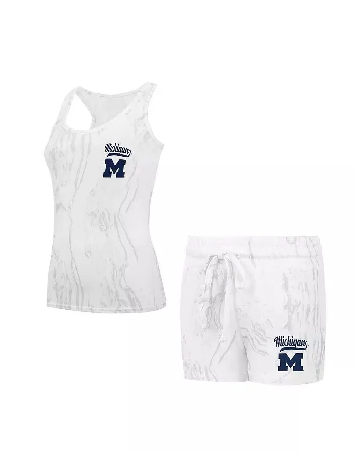Женский комплект из майки и шорт Michigan Wolverines Quartz Concepts Sport — изображение 1 из 3
