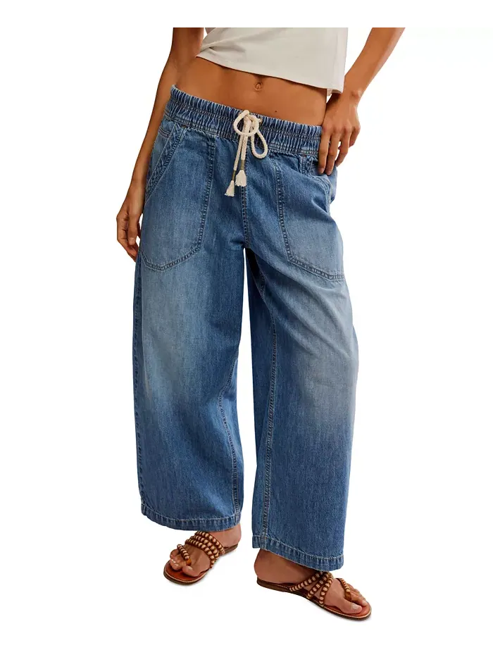 Женские джинсы Easy Peasy на резинке Free People — изображение 2 из 5