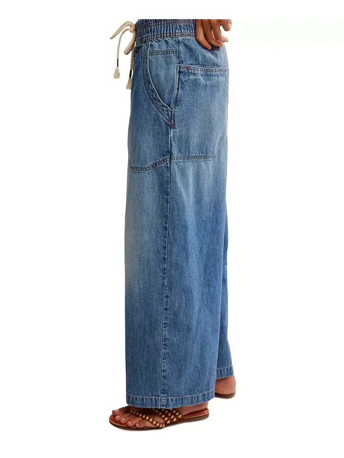 Женские джинсы Easy Peasy на резинке Free People — изображение 3 из 5
