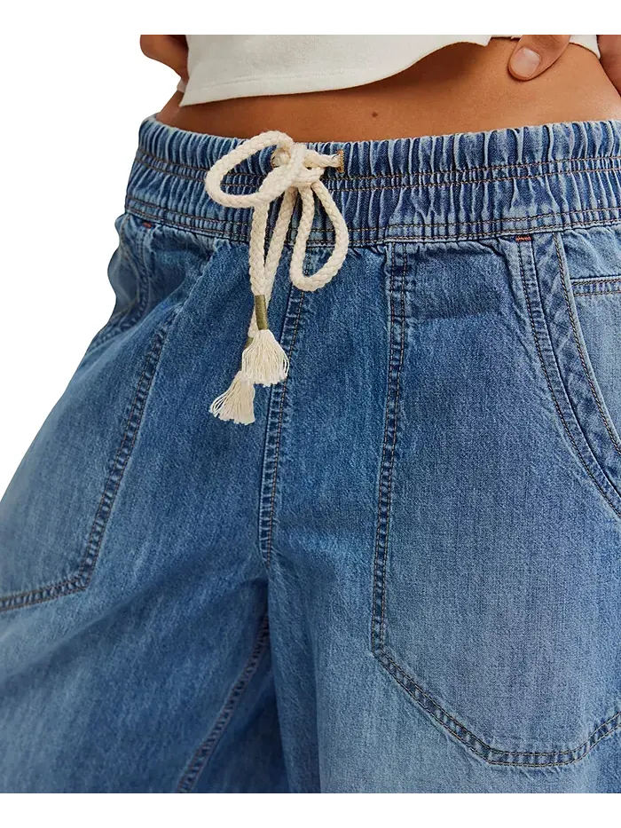 Женские джинсы Easy Peasy на резинке Free People — изображение 4 из 5