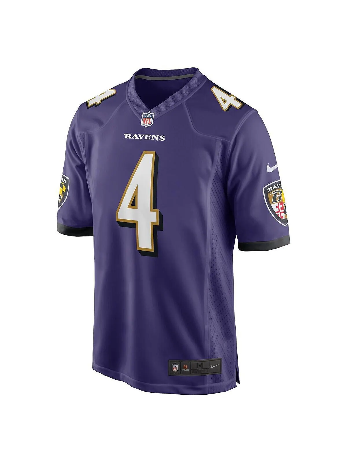 Мужская Джерси Zay Flowers Purple Baltimore Ravens драфта НФЛ 2023 года в первом раунде Nike — изображение 3 из 3, фиолетовый