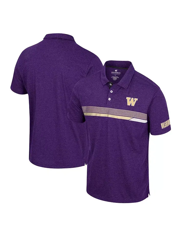 Мужская фиолетовая поло Washington Huskies No Problemo Colosseum — изображение 1 из 3