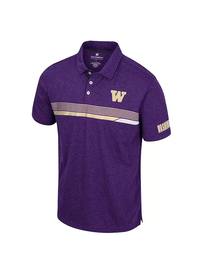Мужская фиолетовая поло Washington Huskies No Problemo Colosseum — изображение 2 из 3