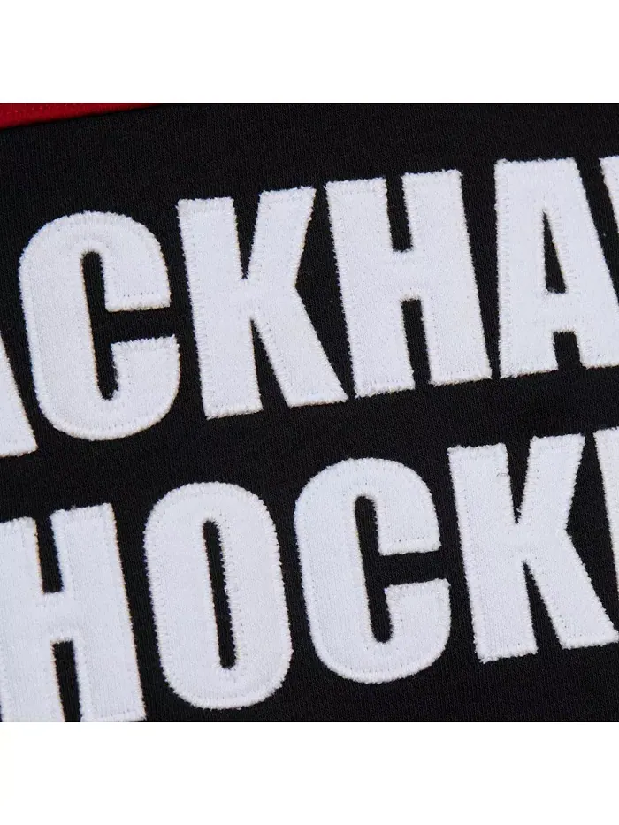 Мужская черная толстовка с капюшоном Chicago Blackhawks Head Coach Slogan Pullover Hoodie Mitchell — изображение 4 из 5