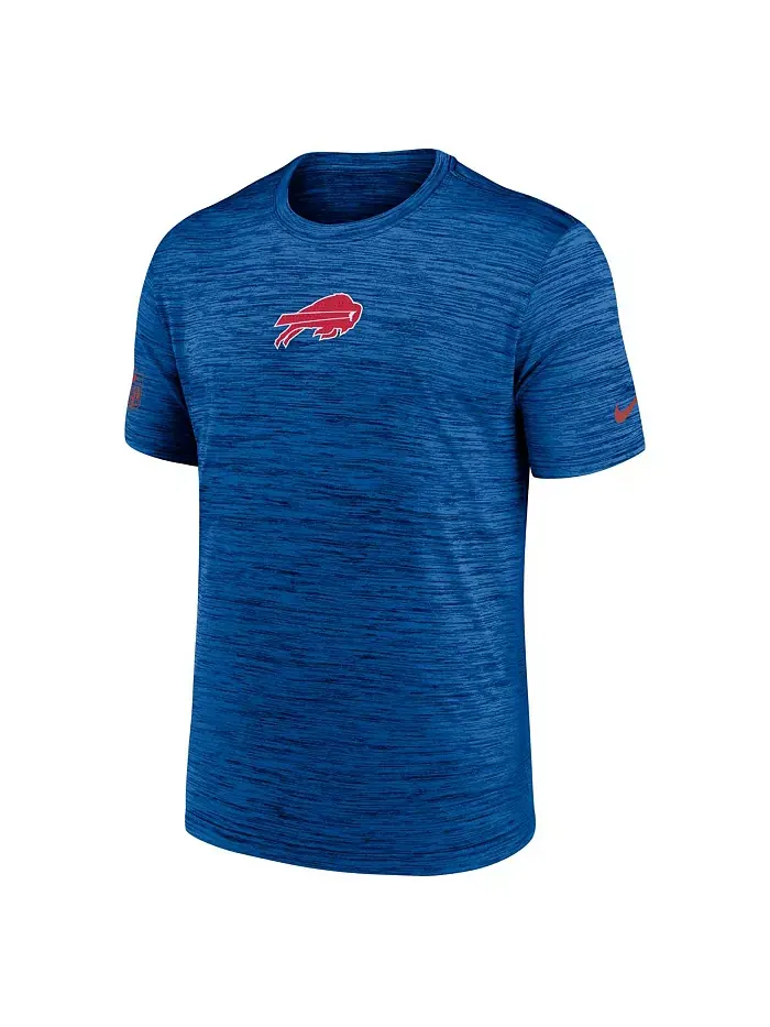 Мужская футболка Royal Buffalo Bills Big Tall Sideline Velocity Performance Nike — изображение 2 из 3
