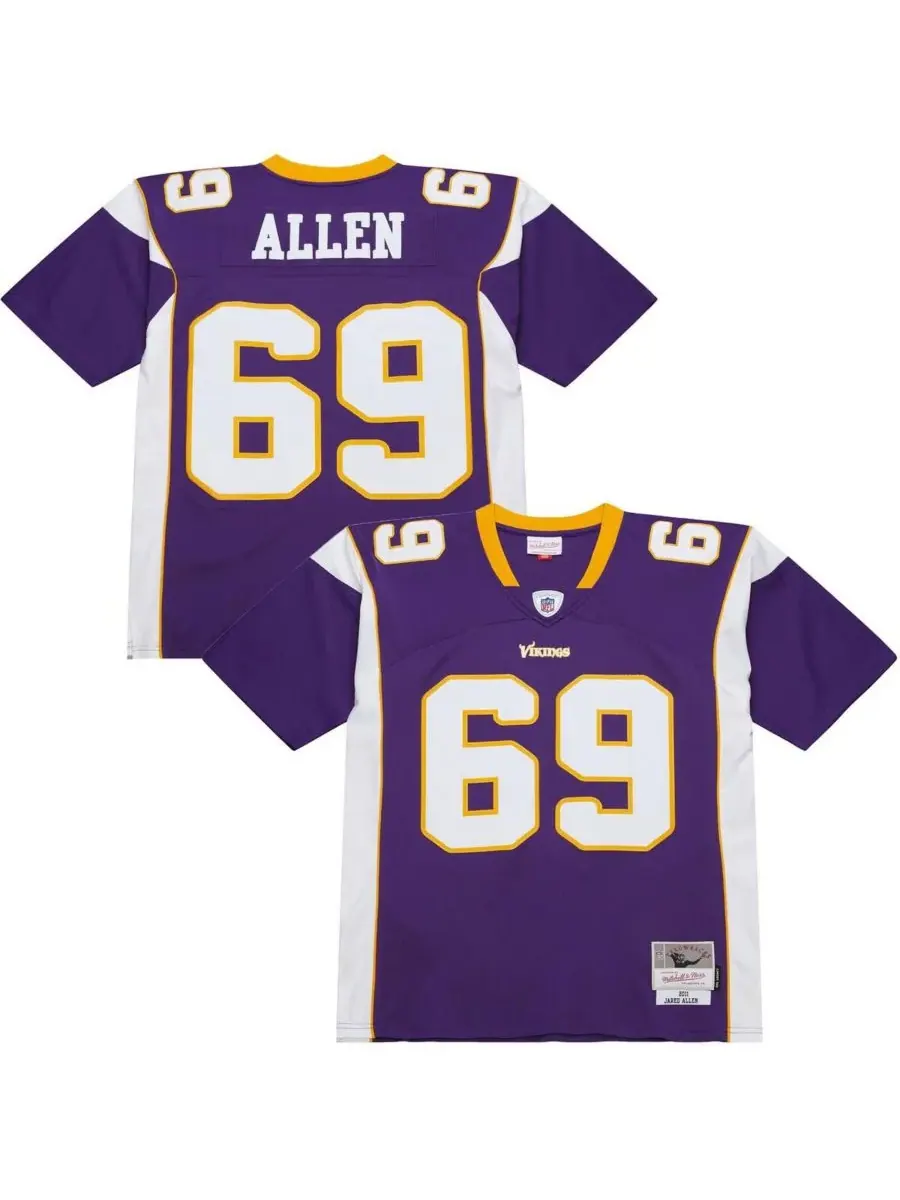 Mitchell & Ness Мужская фиолетовая реплика майки Джареда Аллена из команды Minnesota Vikings — изображение 1 из 5, фиолетовый