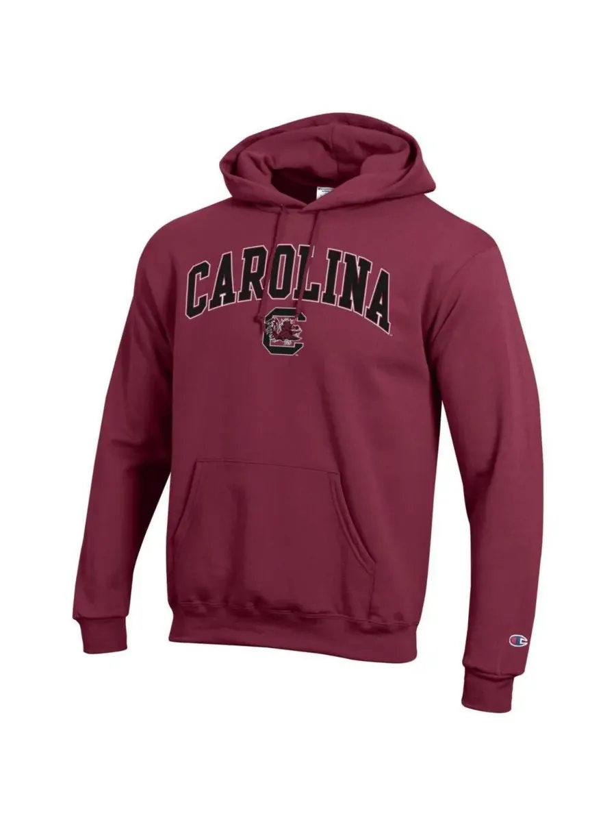 Мужская толстовка с капюшоном Garnet South Carolina Gamecocks с логотипом Arch Over Logo Champion — изображение 3 из 3