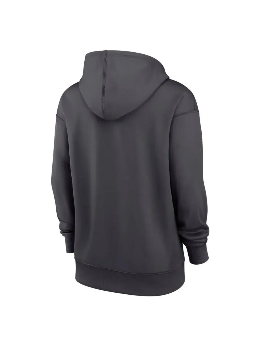 Nike Женская толстовка с капюшоном New York Mets Authentic Collection City Connect Performance — изображение 2 из 3, серый