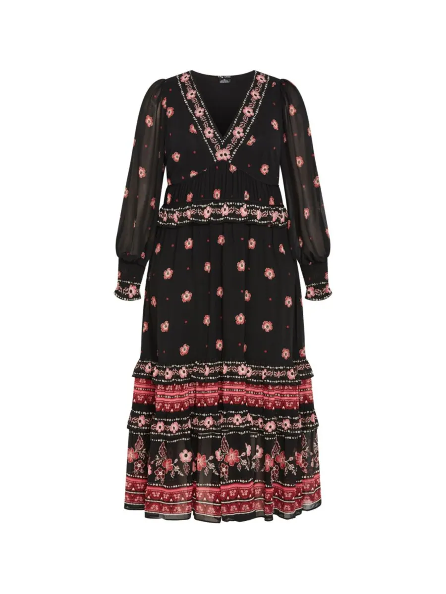 Женское макси-платье Cameron CITY CHIC, Batik brd — изображение 5 из 5