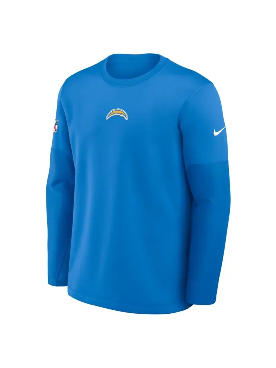 Nike Мужская футболка с длинными рукавами Los Angeles Chargers Sideline Scripted to Win Performance — изображение 5 из 5