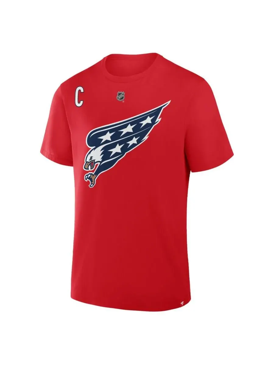 Fanatics Мужская красная футболка Alexander Ovechkin Washington Capitals с именной и номерной — изображение 2 из 3, красный