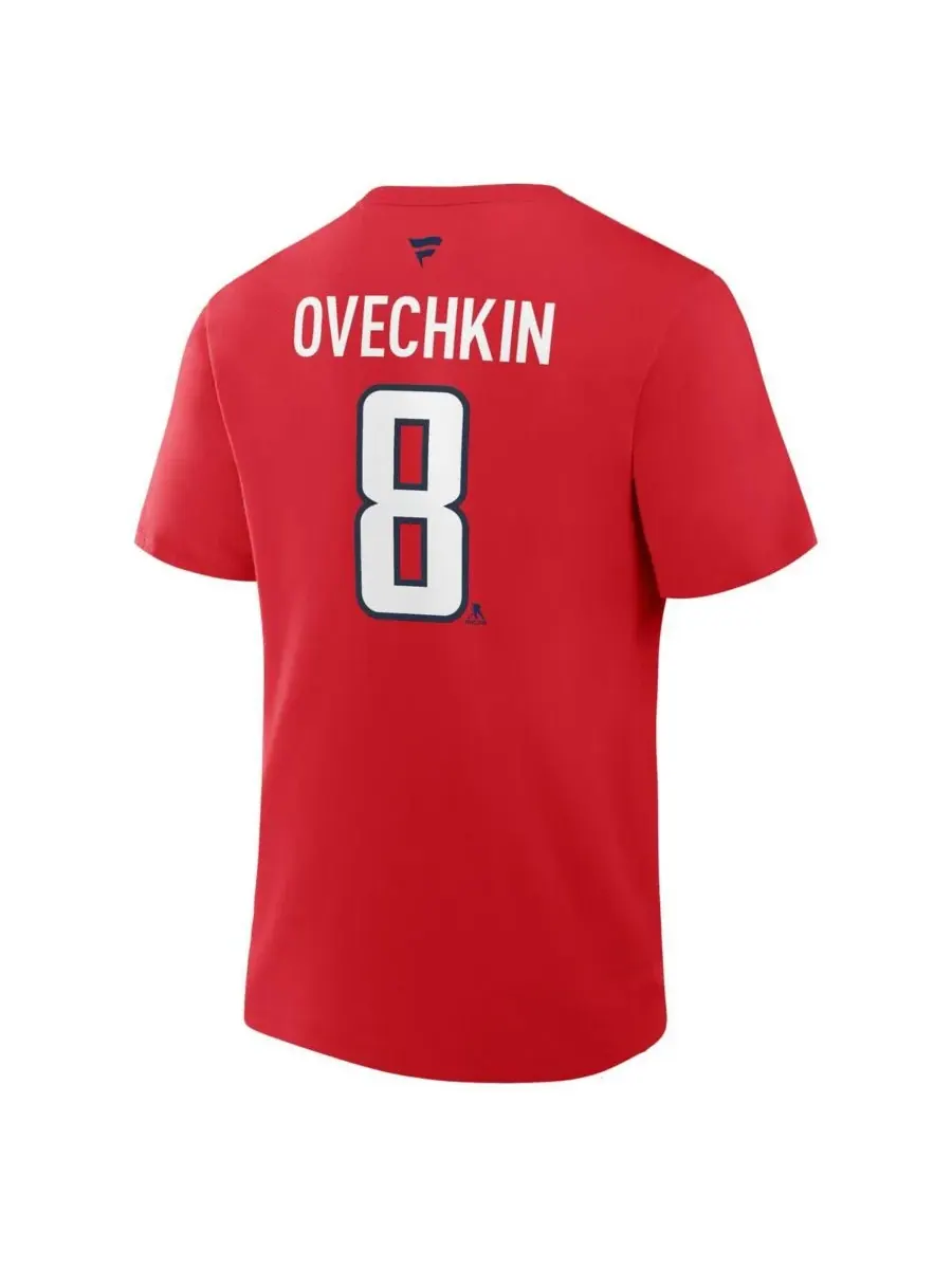 Fanatics Мужская красная футболка Alexander Ovechkin Washington Capitals с именной и номерной — изображение 3 из 3, красный