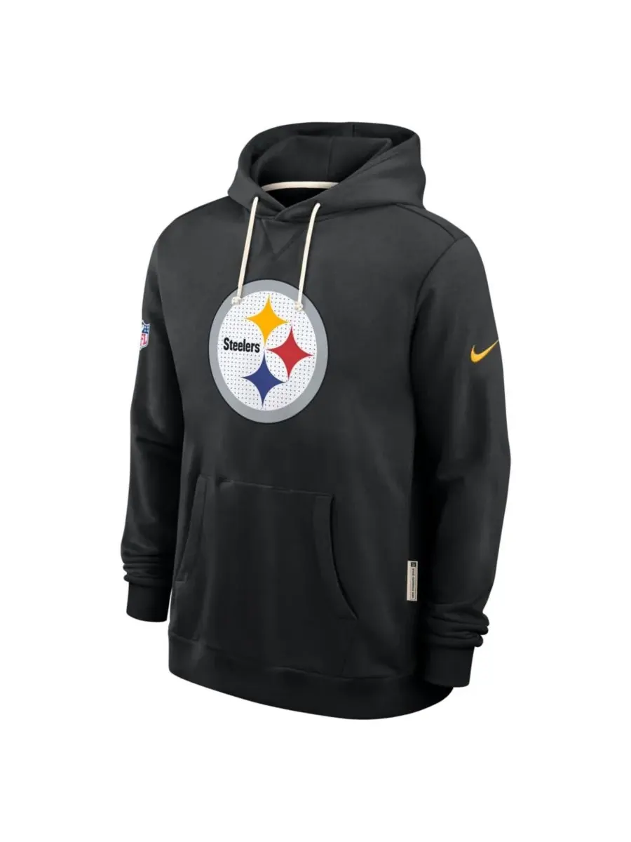 Nike Мужская черная толстовка Pittsburgh Steelers Sideline Standard Issue Initial Home Dri-FIT — изображение 5 из 5, черный