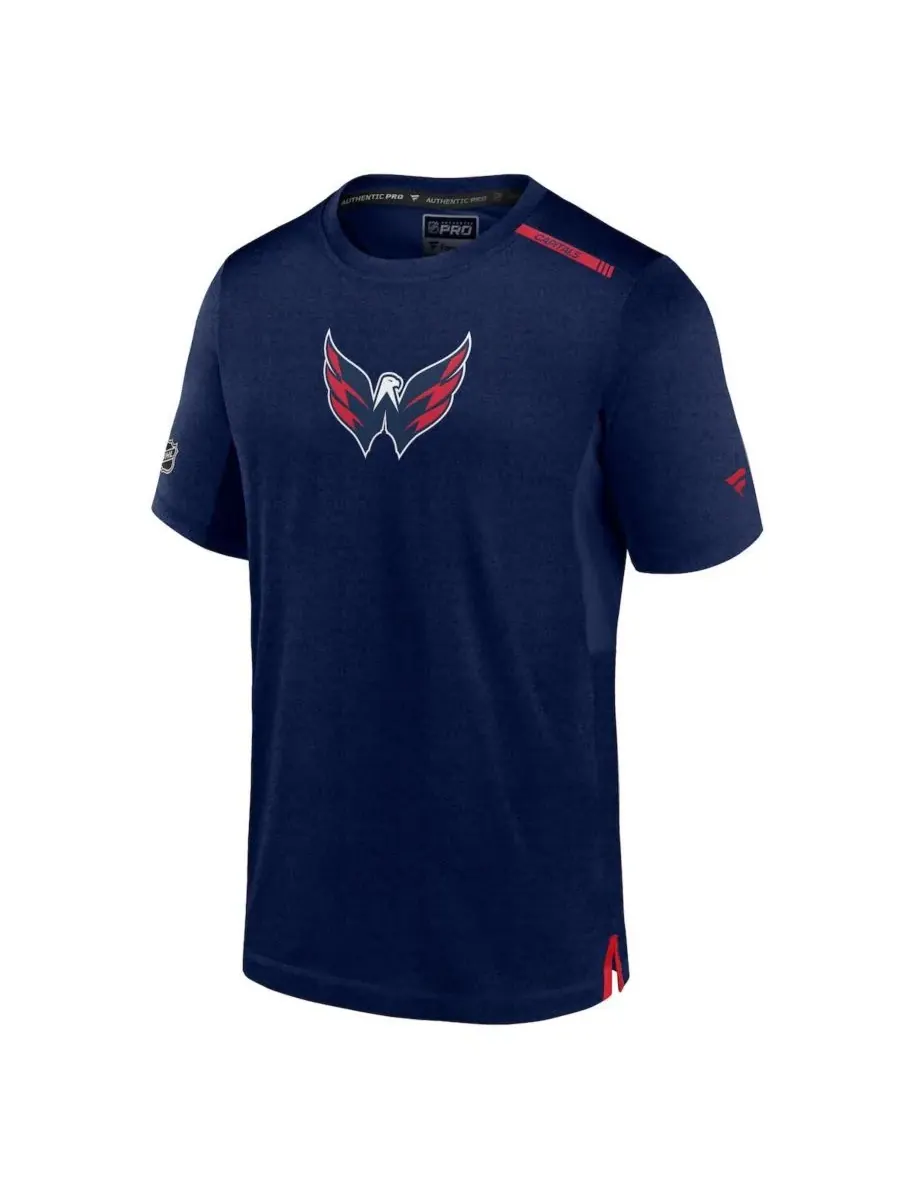 Fanatics Мужская темно-синяя футболка Washington Capitals Authentic Pro Performance — изображение 2 из 3, темно-синий