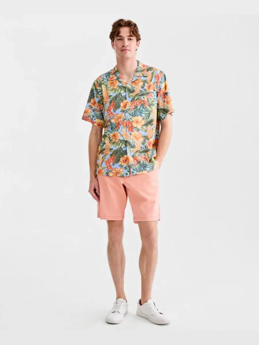 Мужская рубашка Coastal Ease Golden Gardens Tommy Bahama, Dark Spa — изображение 2 из 4