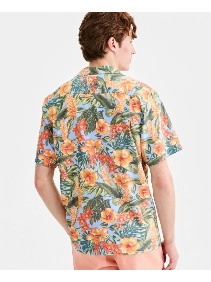 Мужская рубашка Coastal Ease Golden Gardens Tommy Bahama, Dark Spa — изображение 4 из 4