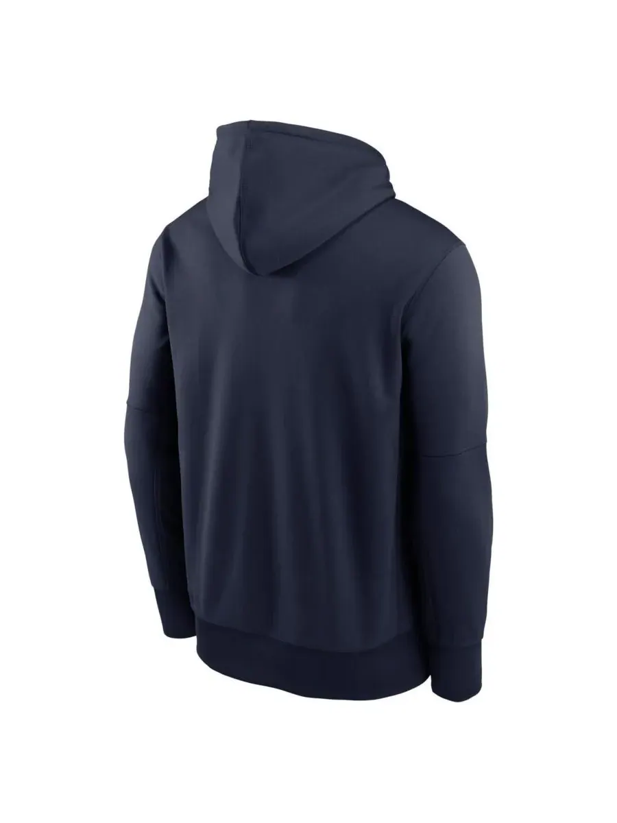 Nike Мужская толстовка с капюшоном College Navy Seattle Seahawks Toss Sweep Performance Pullover — изображение 3 из 3