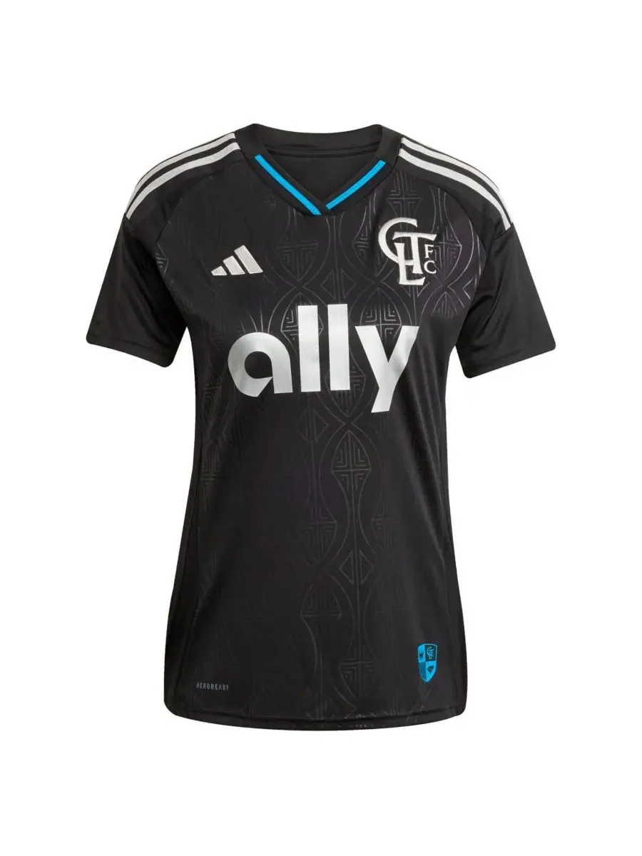 Adidas Женская черная реплика игровой формы Ashley Westwood Charlotte FC Fortress 2025 года от — изображение 3 из 3, черный