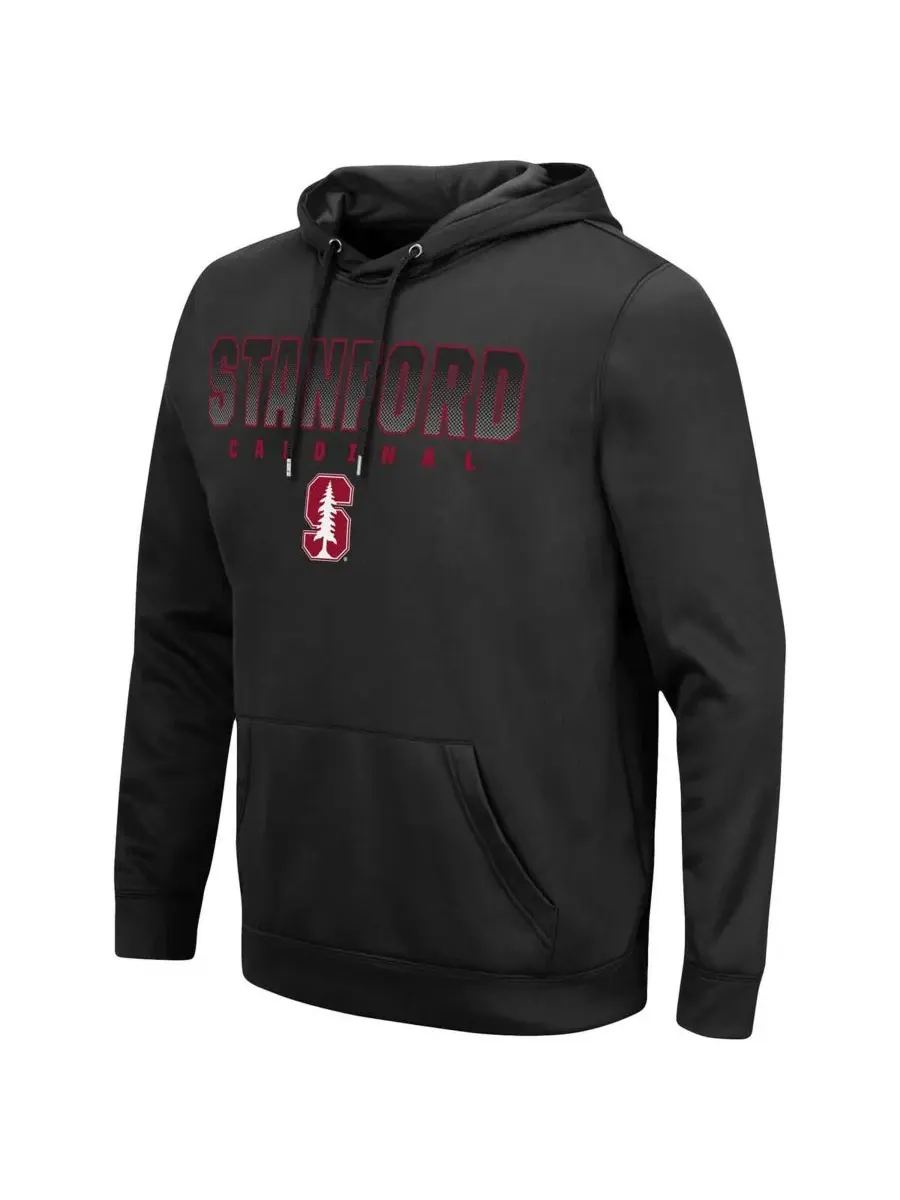 Colosseum Мужская черная толстовка Stanford Cardinal Blackout 3.0 с капюшоном — изображение 2 из 3, черный