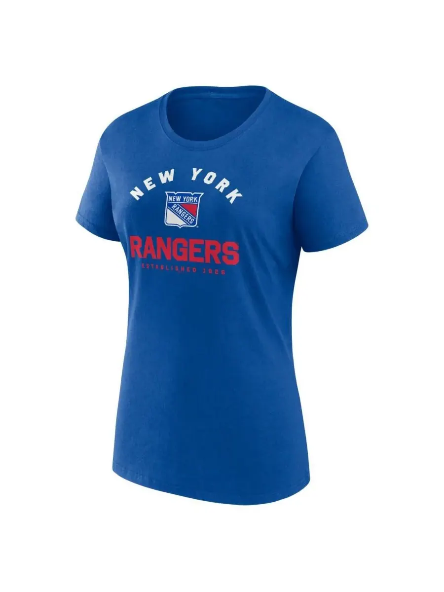 Logo Athletic Женская синяя футболка New York Rangers Unrivaled — изображение 3 из 3, синий