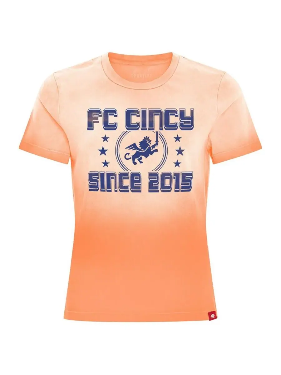 Sportiqe Женская оранжевая футболка FC Cincinnati Arcadia — изображение 3 из 3, оранжевый