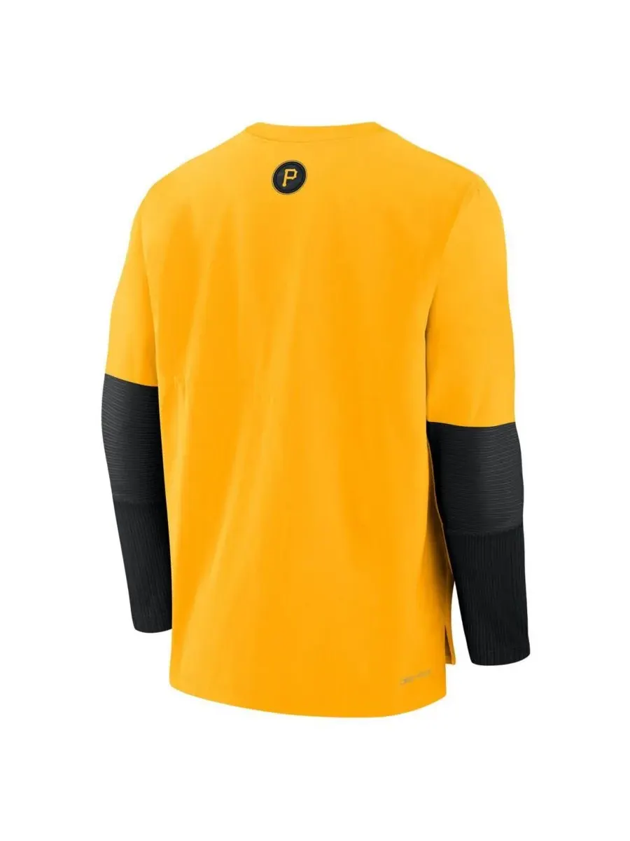 Мужская золотистая футболка с длинным рукавом Pittsburgh Pirates Authentic Collection City Connect — изображение 3 из 3