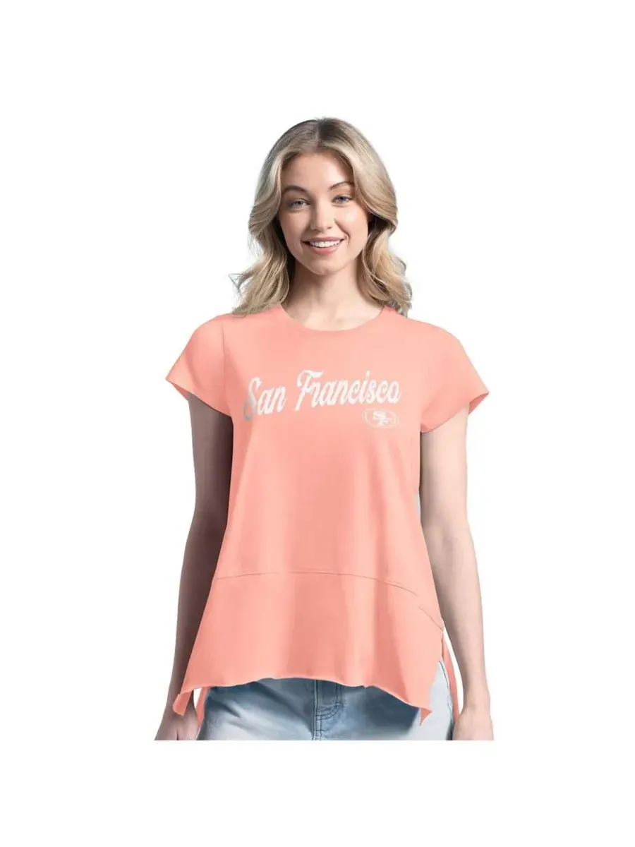 Margaritaville Женская розовая футболка San Francisco 49ers Gametime Is Paradise — розовый