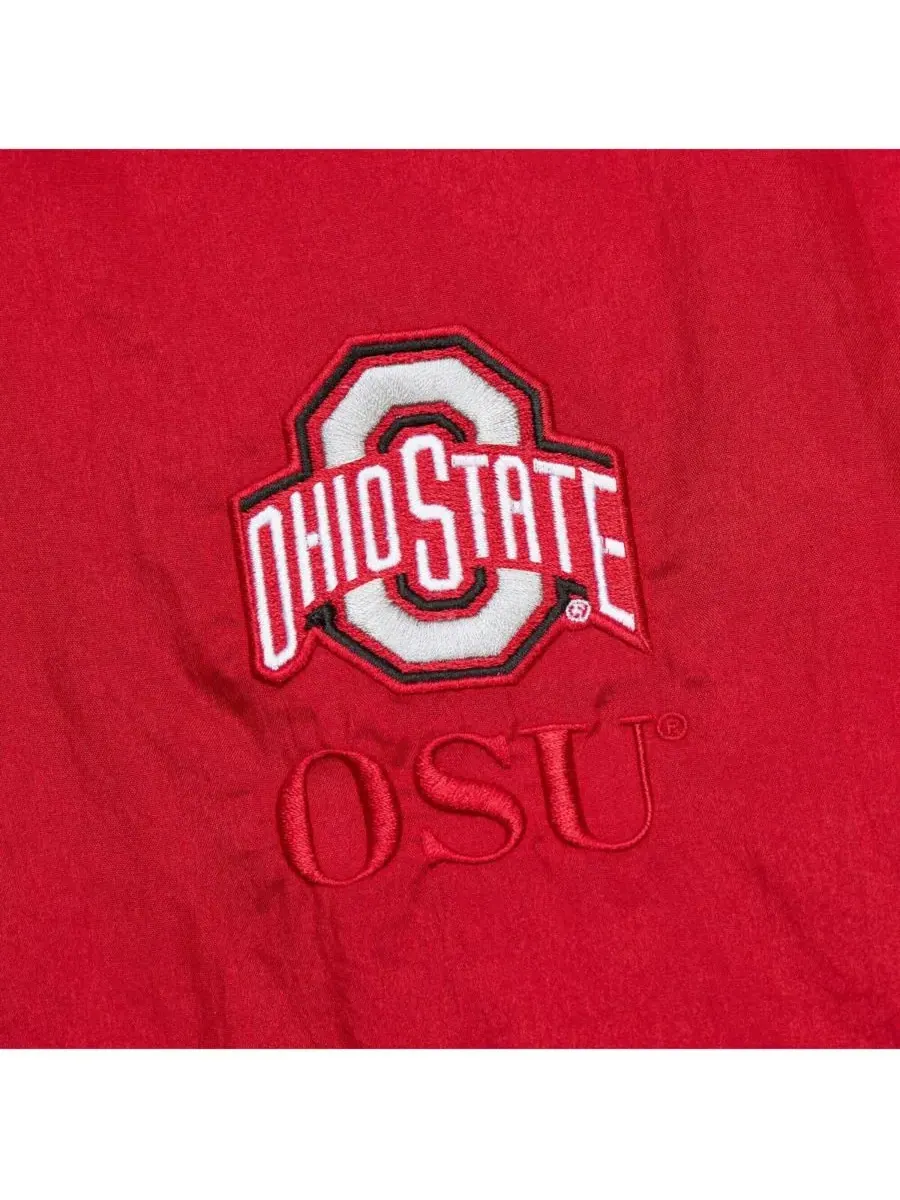 Мужская алая куртка-анорак Ohio State Buckeyes Team 3.0 с застежкой-молнией до середины груди — изображение 5 из 5, алый