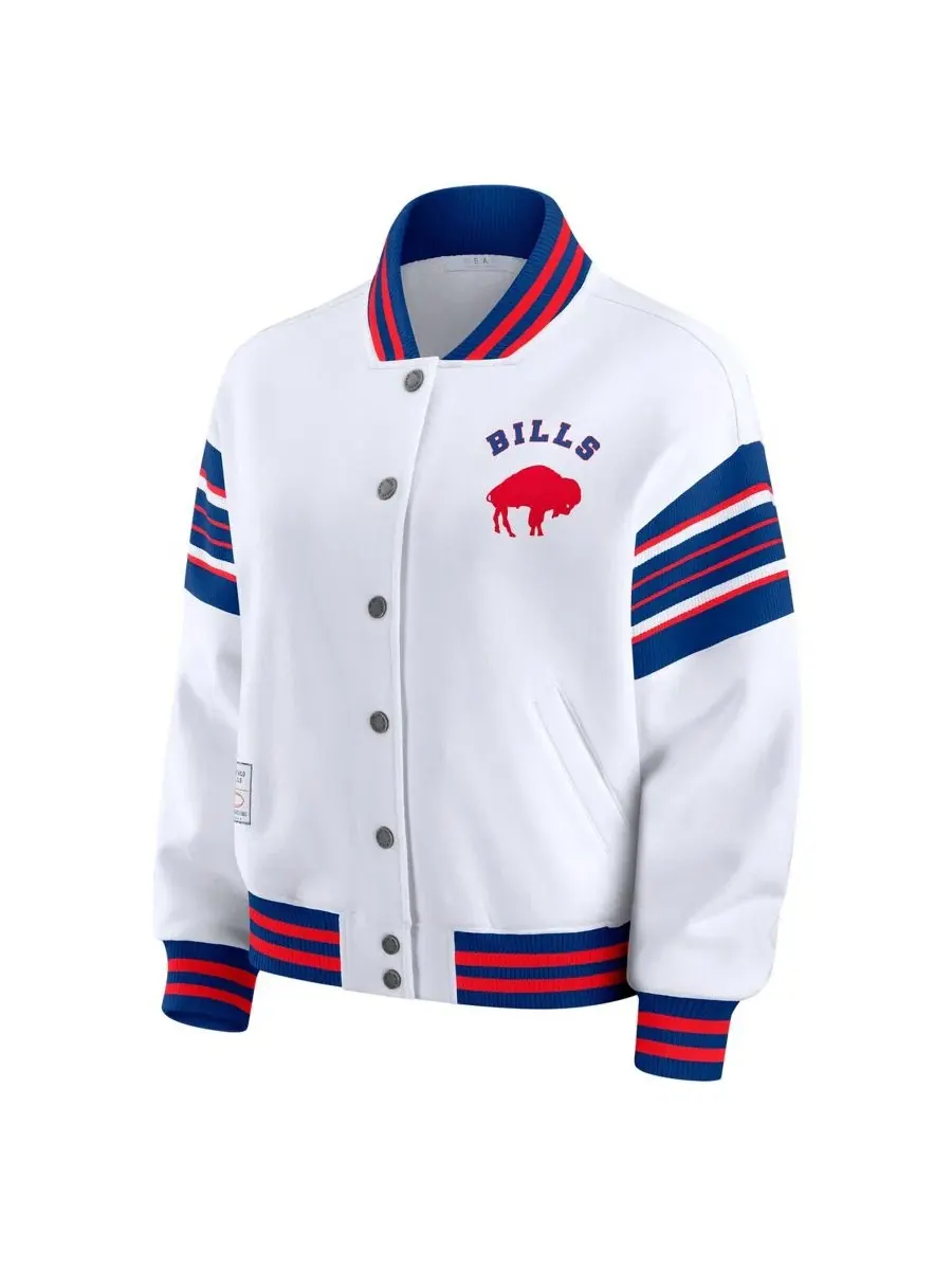 Женская флисовая куртка-свитшот с полной застежкой, белая WEAR by Erin Andrews — изображение 2 из 5, белый