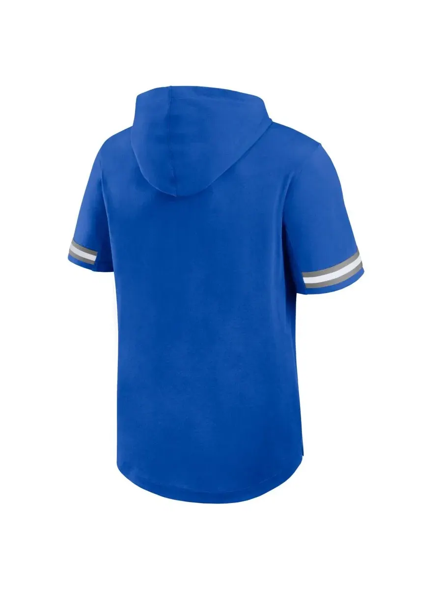 Футболка с капюшоном и коротким рукавом Detroit Lions Optimal Play Blue Fanatics — изображение 3 из 5, синий