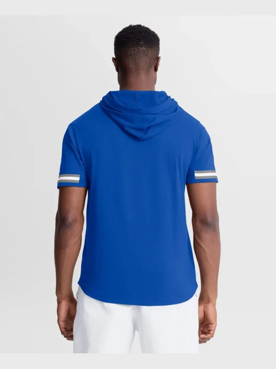 Футболка с капюшоном и коротким рукавом Detroit Lions Optimal Play Blue Fanatics — изображение 5 из 5, синий
