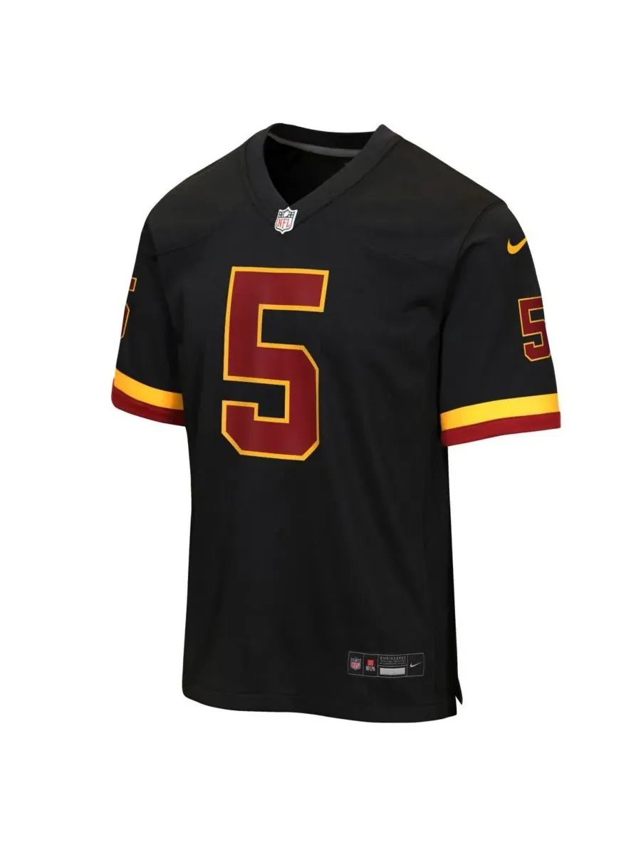 Игровая футболка Jayden Daniels Hail Raiser Alternate Game Jersey Nike — изображение 2 из 3, черный