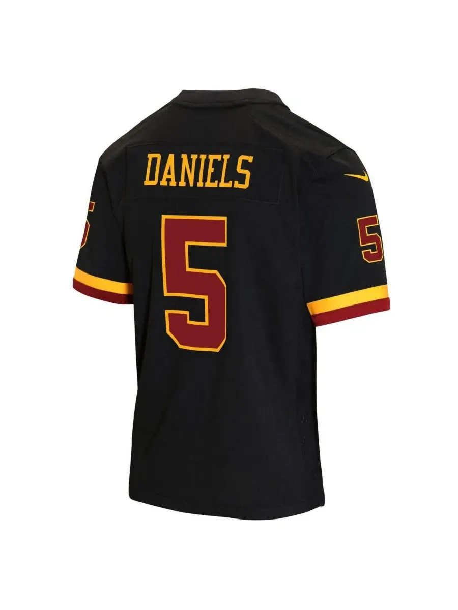 Игровая футболка Jayden Daniels Hail Raiser Alternate Game Jersey Nike — изображение 3 из 3, черный