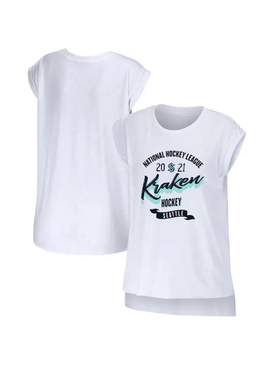 Топ без рукавов с принтом Seattle Kraken WEAR by Erin Andrews — изображение 1 из 3, белый