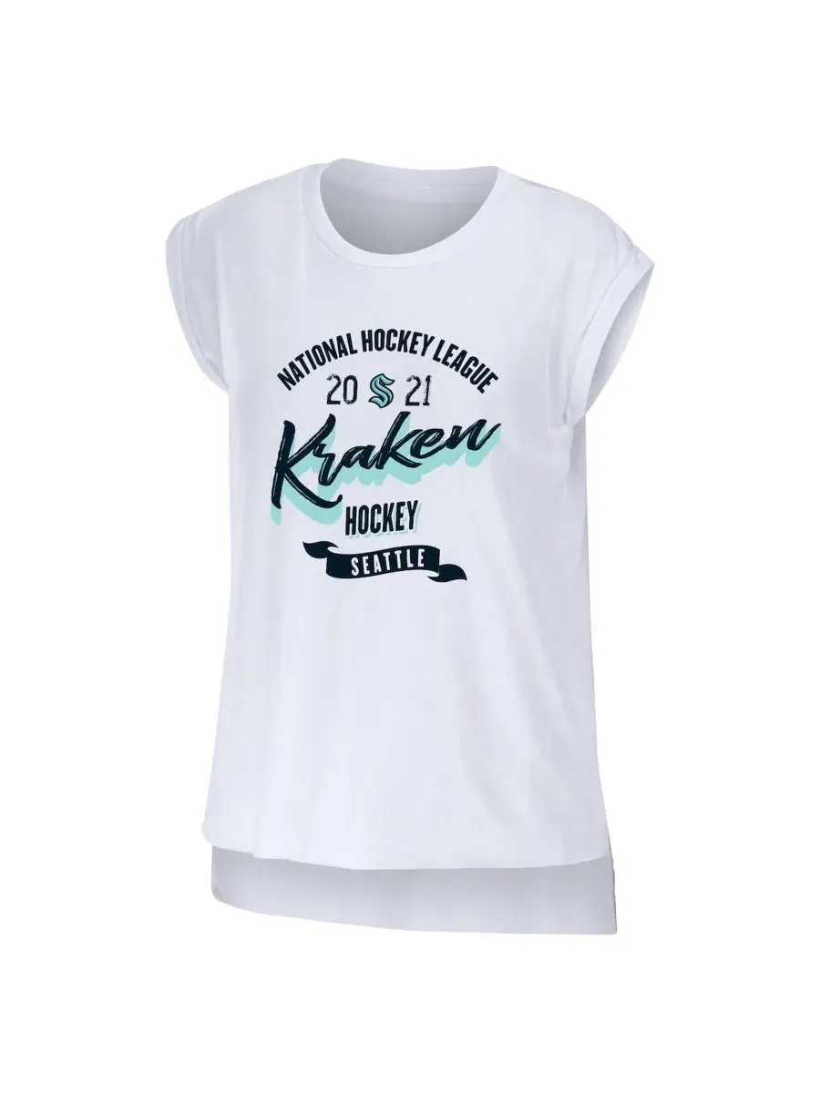 Топ без рукавов с принтом Seattle Kraken WEAR by Erin Andrews — изображение 2 из 3, белый