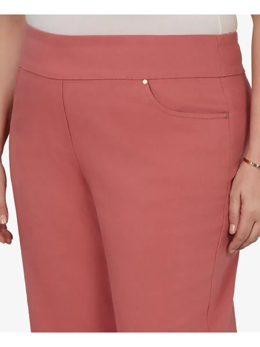 Джинсы укороченные Plus Size Camden Market Rosewood Super Stretch Alfred Dunner — изображение 4 из 5