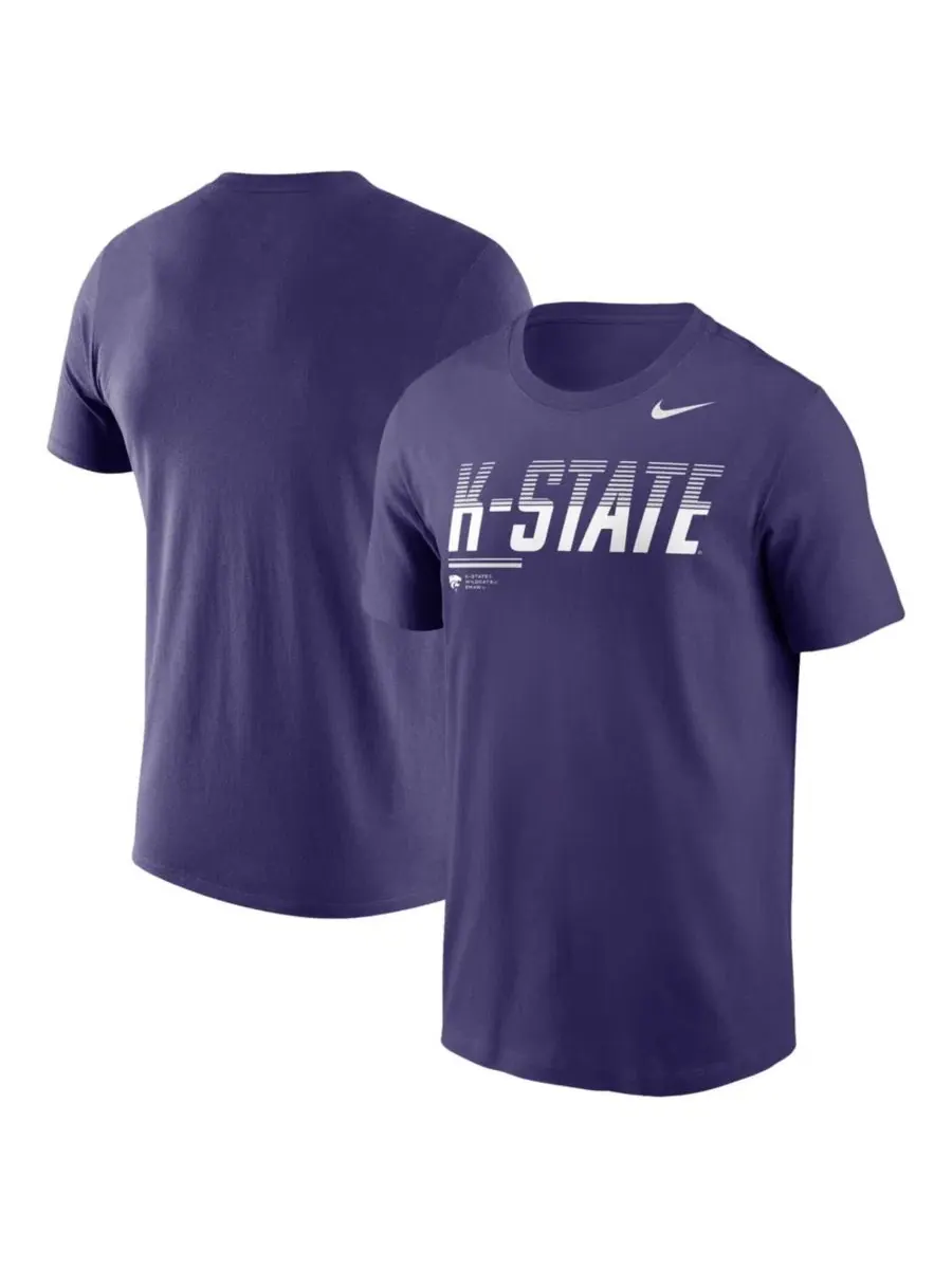 Футболка Nike с принтом Kansas State Wildcats 2026 Sideline Wordmark Legend Dri-FIT — изображение 1 из 3, фиолетовый