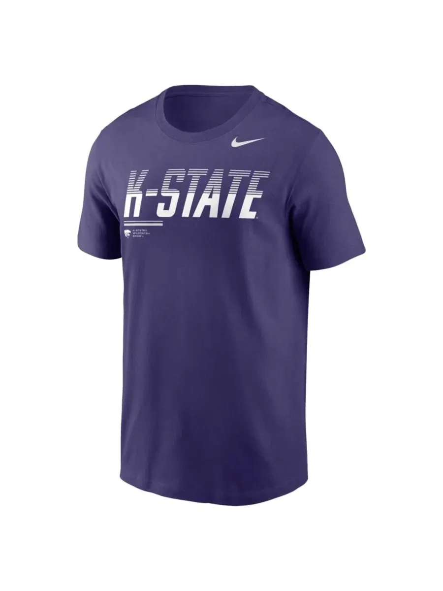Футболка Nike с принтом Kansas State Wildcats 2026 Sideline Wordmark Legend Dri-FIT — изображение 3 из 3, фиолетовый
