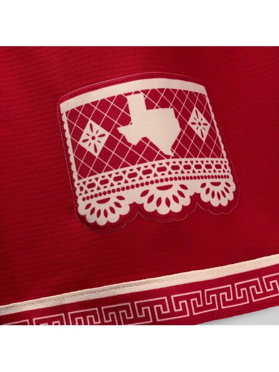 Футболка Nike с коротким рукавом Jacob DeGrom Red Texas Rangers 2026 City Connect Stadium Jersey — изображение 7 из 7