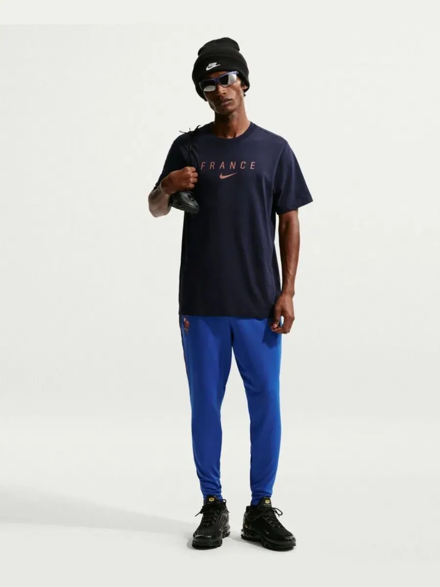 Футболка с принтом France National Team Wordmark Nike — изображение 1 из 5, синий